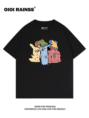 Good price Gekrompen hemline blouse en T-shirt in gestreepte patroon voor de prestatie online